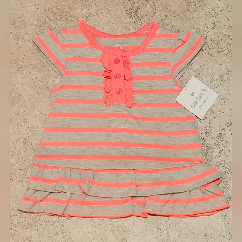 Carter's 2 piece 9 month old Watermelon/bright pink outfit